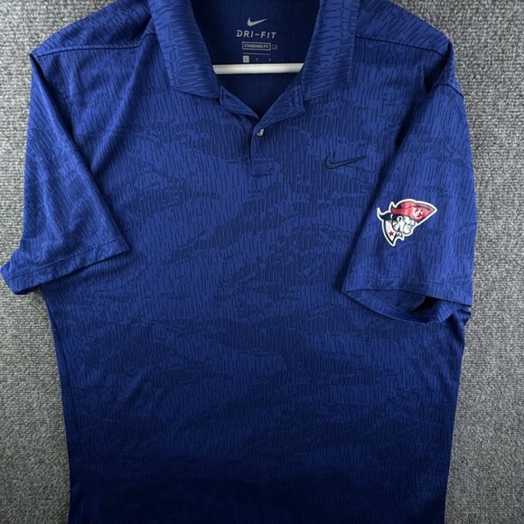 University Of Cumberlands Nike Dri Fit Polo Shirt Size Large Blue Men Adult - Picture 2 of 9
